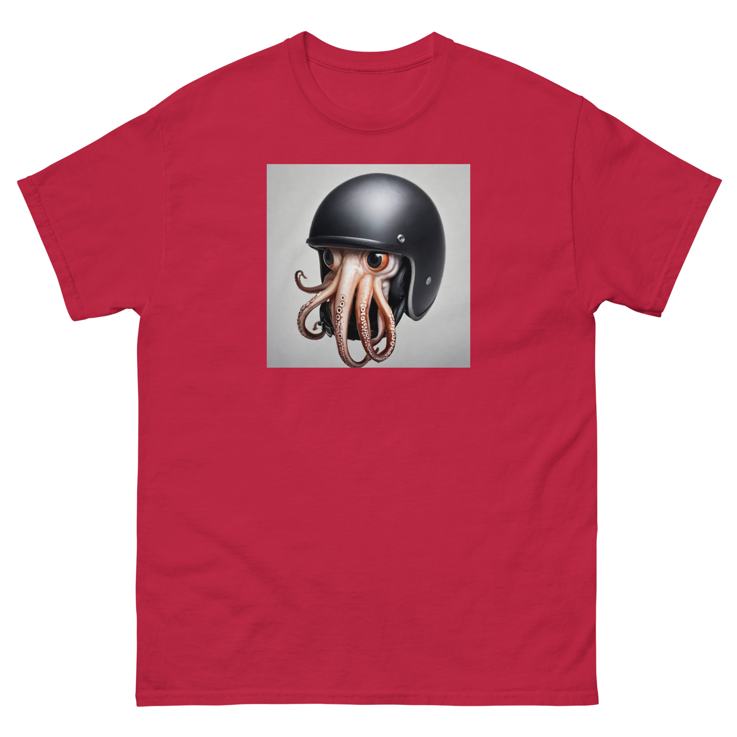 Squid in a helmet