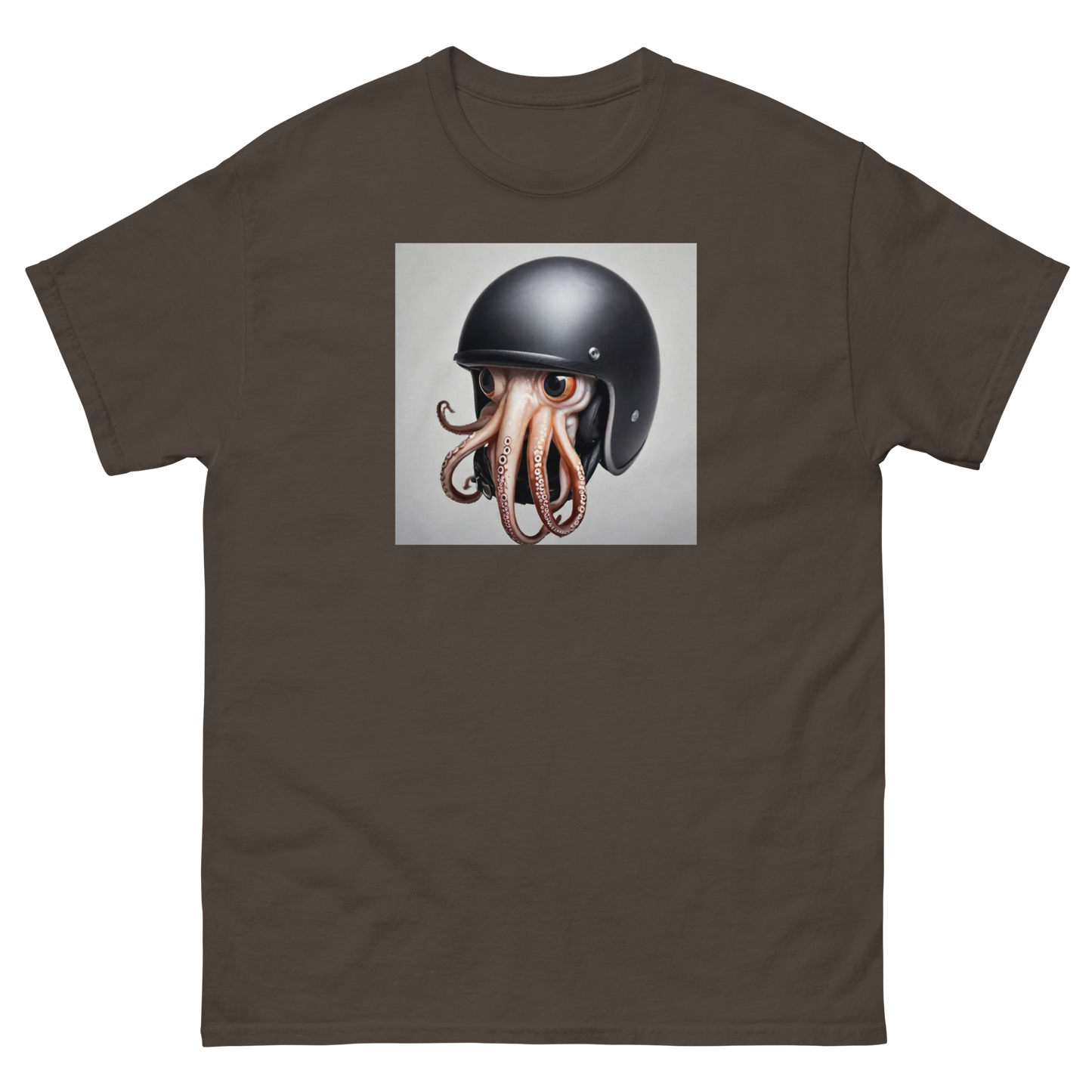 Squid in a helmet
