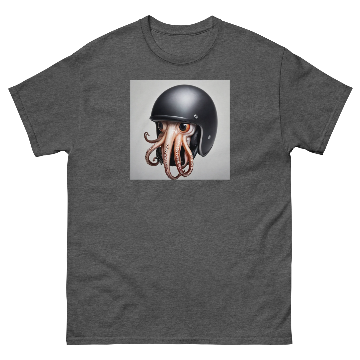 Squid in a helmet