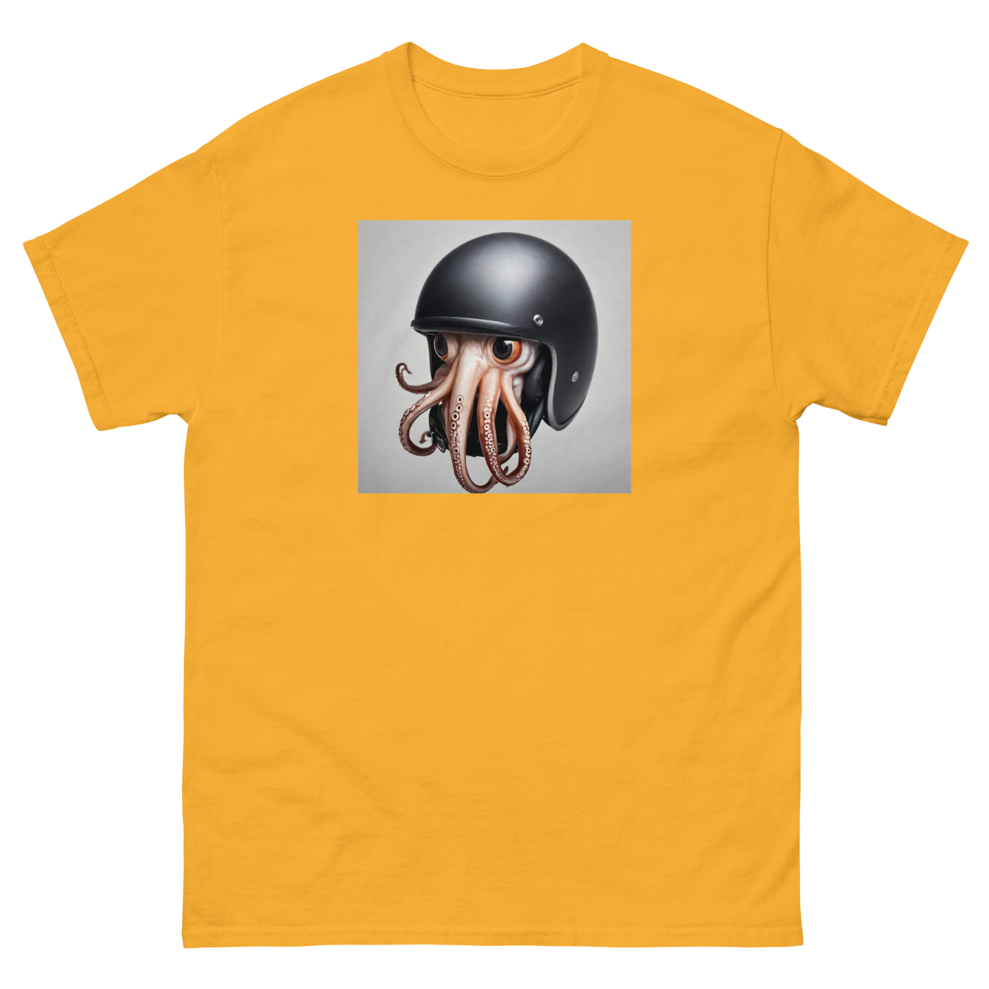 Squid in a helmet