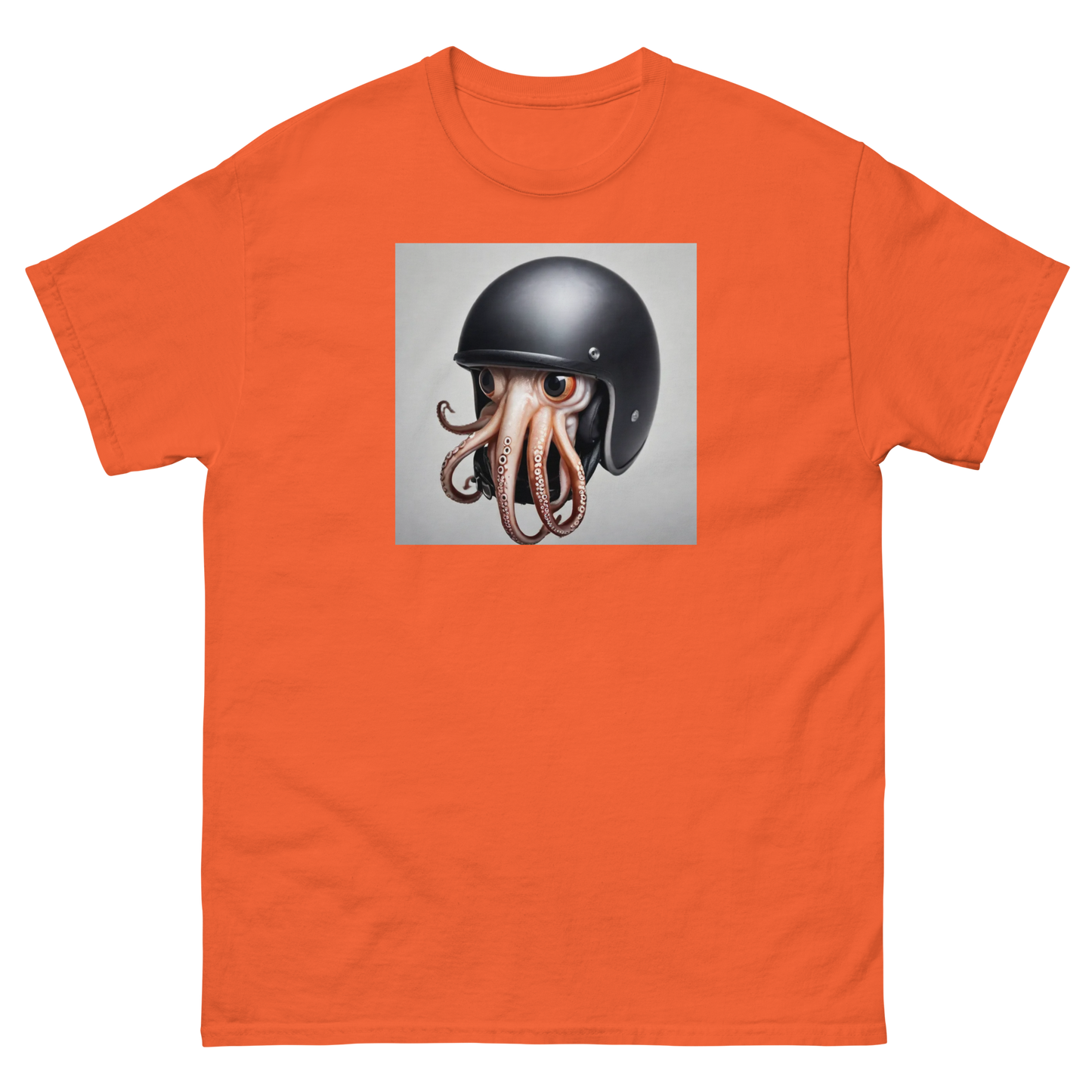 Squid in a helmet
