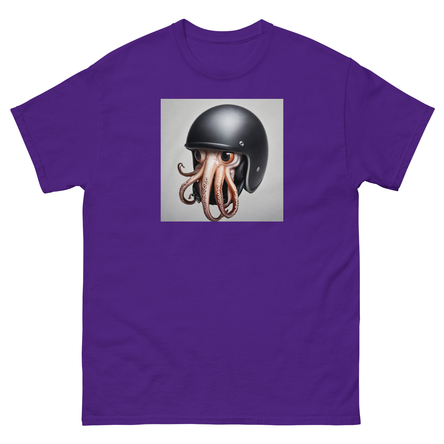 Squid in a helmet