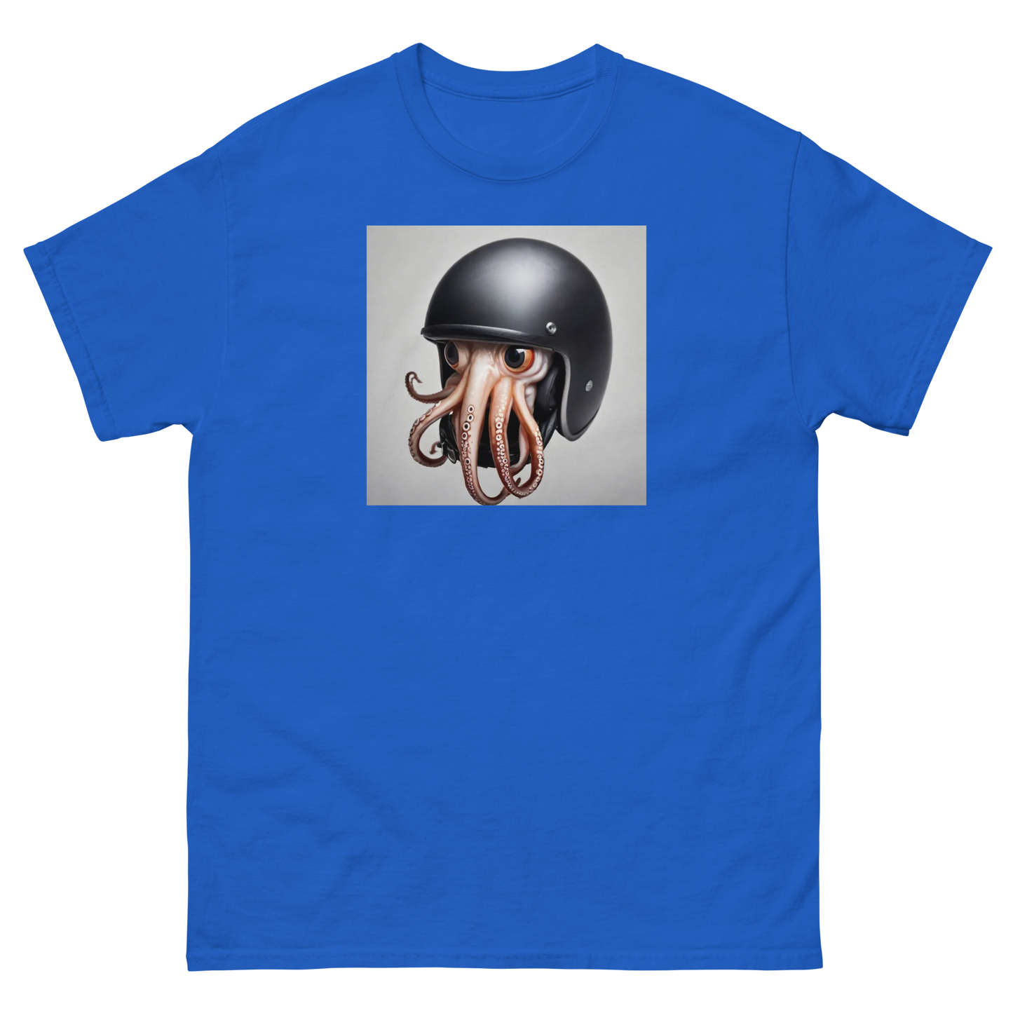 Squid in a helmet