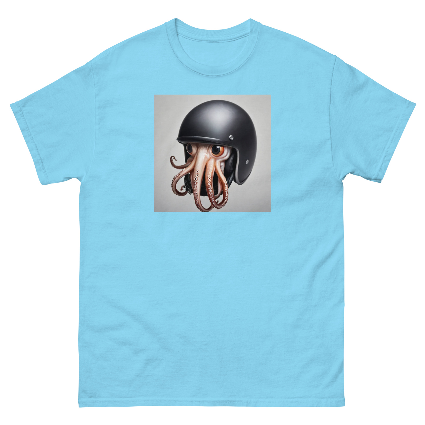 Squid in a helmet
