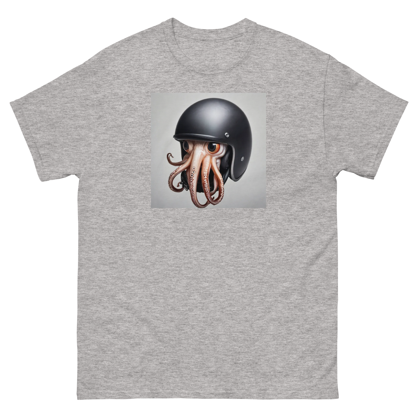 Squid in a helmet