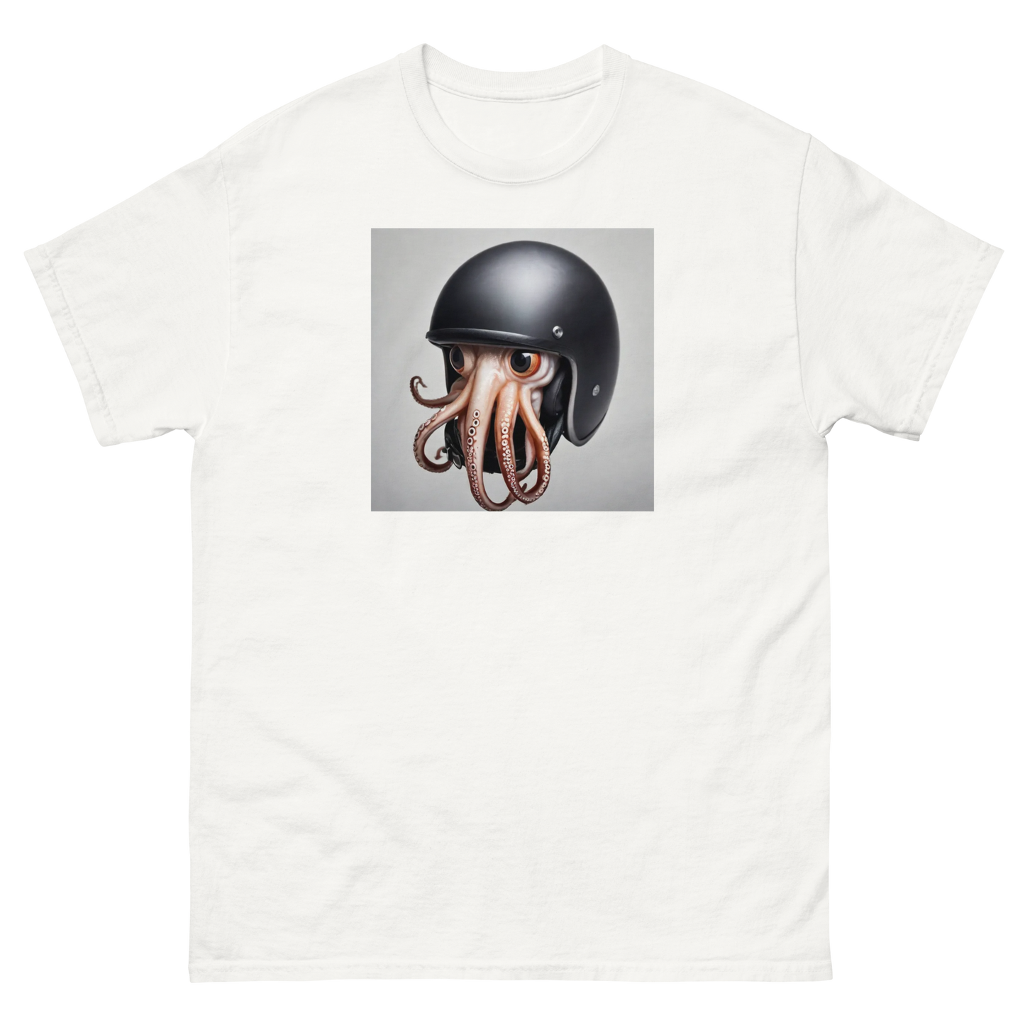 Squid in a helmet